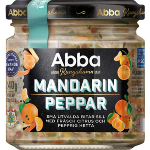 SIll Mandarin & Peppar 240g Abba