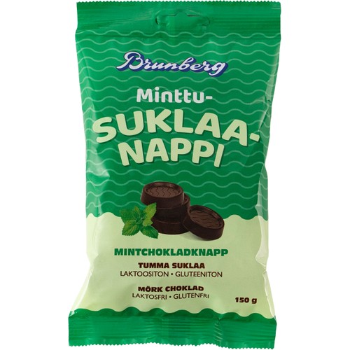 Brunberg Mintchokladknapp 150g Sponsab