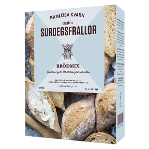 Brödmix Surdegsfrallor 10-12st 500g Finax