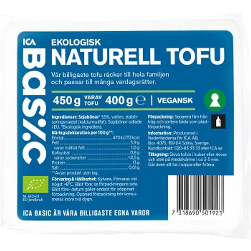 Tofu naturell 400g ICA Basic