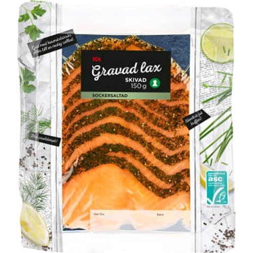 Gravad lax skivad 150g ICA