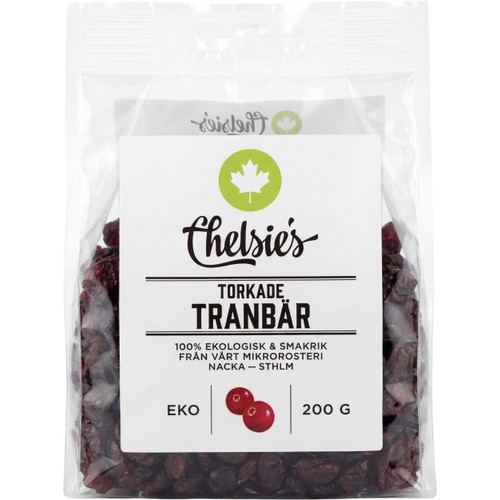 Tranbär Torkade Eko 200g Chelsie's