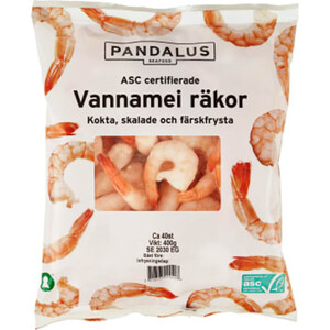 Vannamei räkor 400g Pandalus