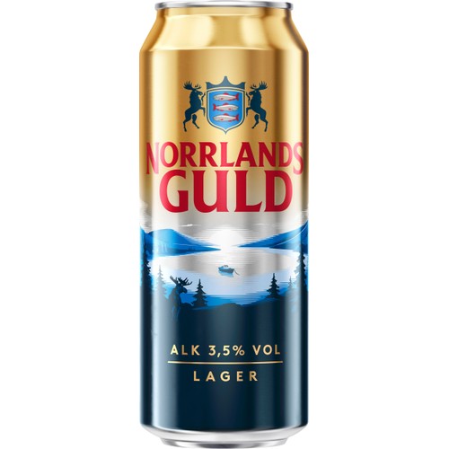 Öl Ljus lager 3.5% 50cl Norrlands Guld