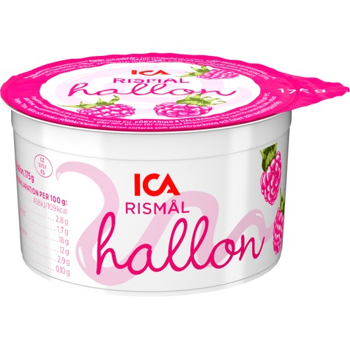 Rismål Hallon 2,8% 175g ICA