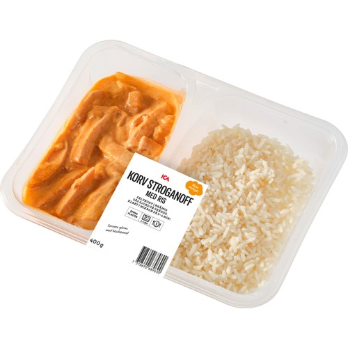 Färdigmat Korvstroganoff med Ris 400g ICA