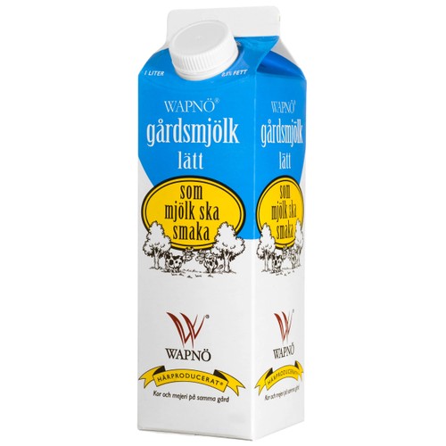 Lättmjölk 0,5% 1l Wapnö