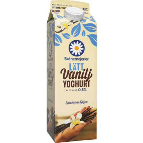 Vaniljyoghurt Lätt 0,5% 1000g Skånemejerier