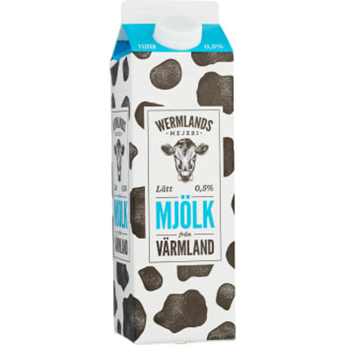 Lättmjölk 0,5% 1l Wermlands Mejeri
