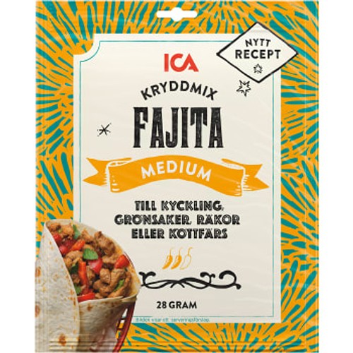 Kryddmix Fajita medium 28g ICA
