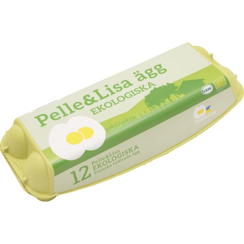 Ägg M/L 12-p KRAV Ekologiska Pelle&Lisa