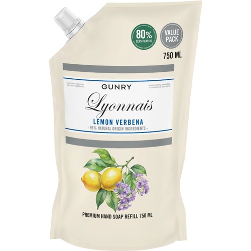 Flytande handtvål Lemon Verbena Refill 750ml Gunry