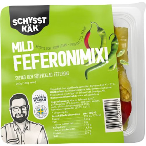 Feferonimix Mild 150g Schysst käk