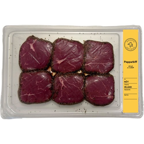 Pepparbiff 600g Hacksta Köttdisk
