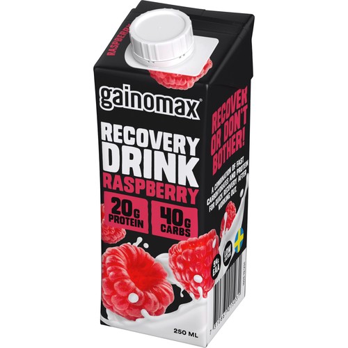 Raspberry Återhämtningsdryck 250ml Gainomax
