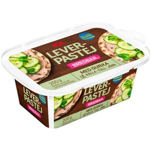 Leverapastej med gurka Bredbar 200g ICA