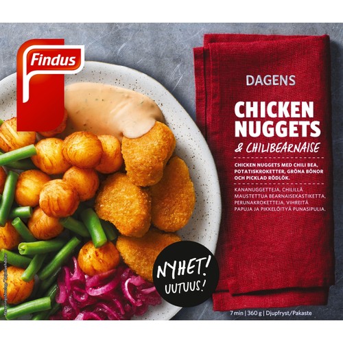 Chicken nuggets med chilibearnaisesås 360g Findus
