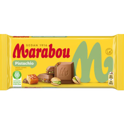 Mjölkchoklad Pistachio 185g Marabou
