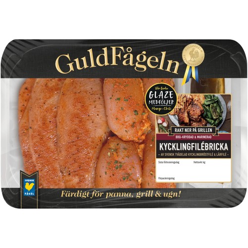Kycklingfilébricka Marinerad färdig för grillen ca 750g Guldfågeln