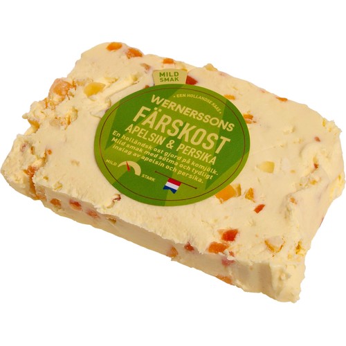 Färskost Apelsin/persika ca 125g Wernerssons