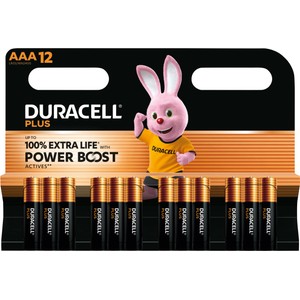 Batteri Plus AAA 12-p Duracell