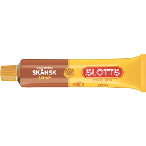 Senap Skånsk Grovkornig 220g Slotts