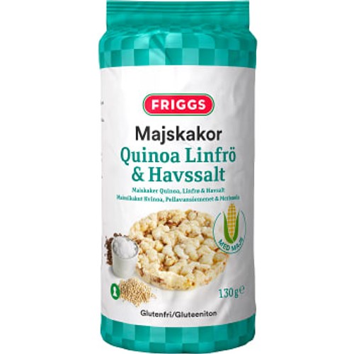Majskakor Quinoa Linfrö & Havssalt Glutenfri 130g Friggs