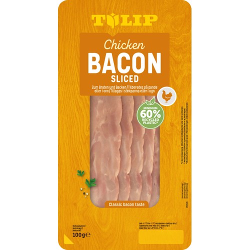 Bacon Kyckling Skivad 100g Tulip