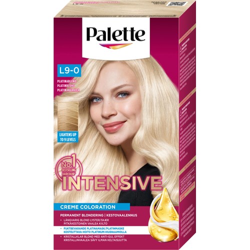 Hårfärg L9-0 Platinablond Permanent Blondering 1-p  Palette
