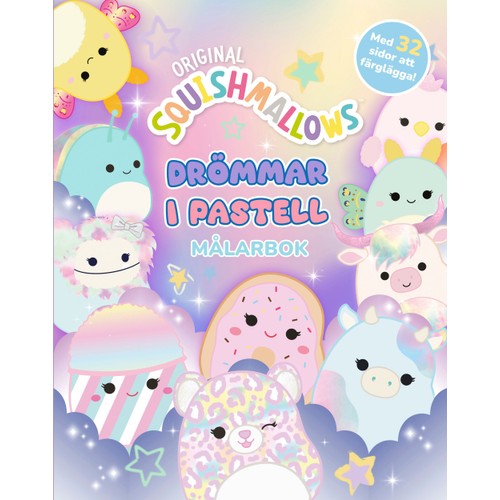 Squishmallows. Drömmar i pastell målarbok