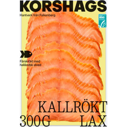 Laxfilé kallrökt 300g Miljömärkt Korshags