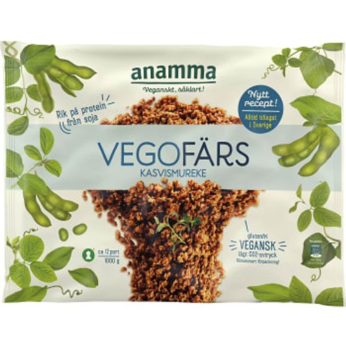Vegofärs Glutenfri Fryst 1kg Anamma