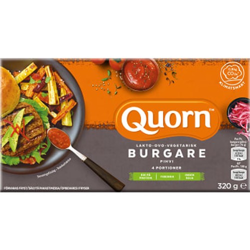 Vegetariska Burgare Fryst 4x80g 320g Quorn