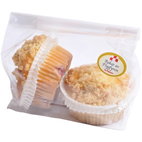 Hallonmuffins 2-p 170g Flygfyren Bageri