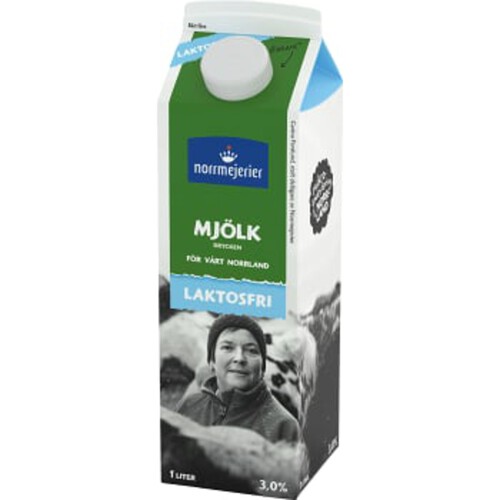 Mjölkdryck 3% Laktosfri 1l Norrmejerier