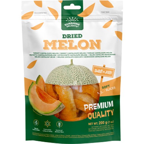 Torkad frukt Tropisk Dried Melon 200g Sunshine Delights
