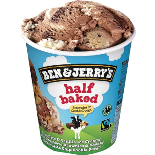 Glass Chocolate & Vanilla Half Baked 465ml Ben & Jerrys