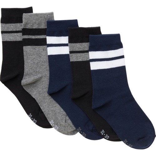 Strumpa 5p ränder 31/33 mywear