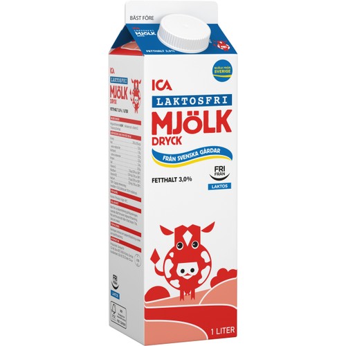 Mjölkdryck Laktosfri 3% 1l ICA