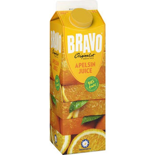 Apelsinjuice 1l Miljömärkt Bravo