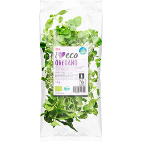 Oregano flowpack 15g Ekologisk klass 1 ICA I love eco