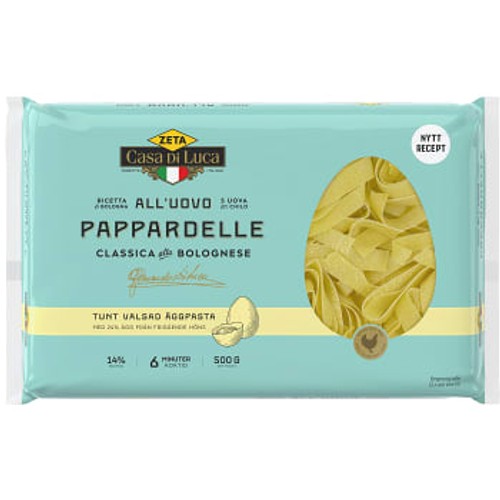 Pasta Pappardelle Ägg 500g Zeta