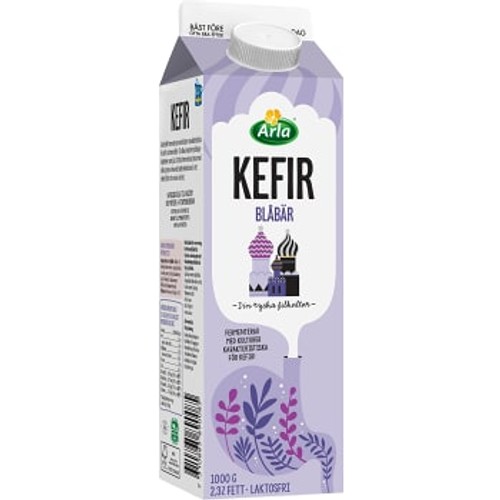 Kefir Blåbär Laktosfri 1000g Arla