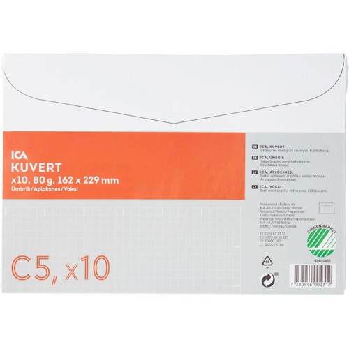 Kuvert C5 10-p ICA