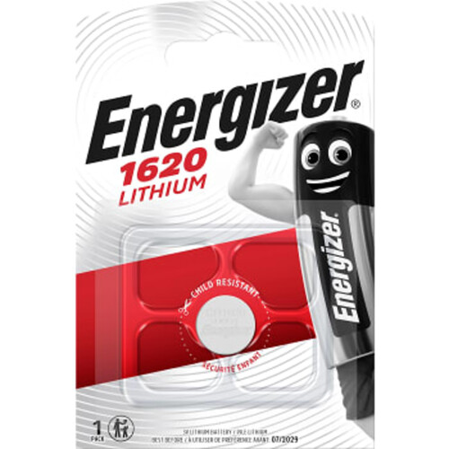 Knappcell CR1620 Lithium 1-pack Energizer