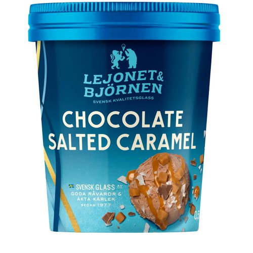 Glass Chocolate salted caramel 500ml Lejonet & björnen