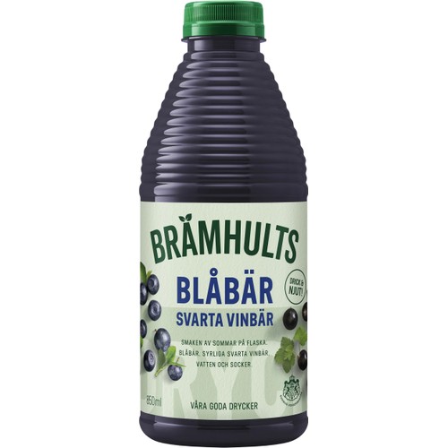 Fruktdryck Blåbär Svarta vinbär 850ml Brämhults