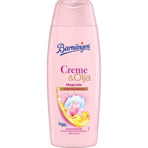Duschkräm Creme & Olja Magnolia 250ml Barnängen