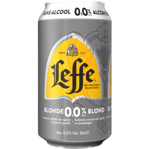 Öl Blonde alkoholfri 0,0% 33cl Leffe