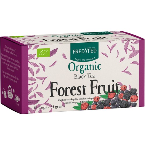 Te svart Forest Fruit Ekologisk 16-p Fredsted